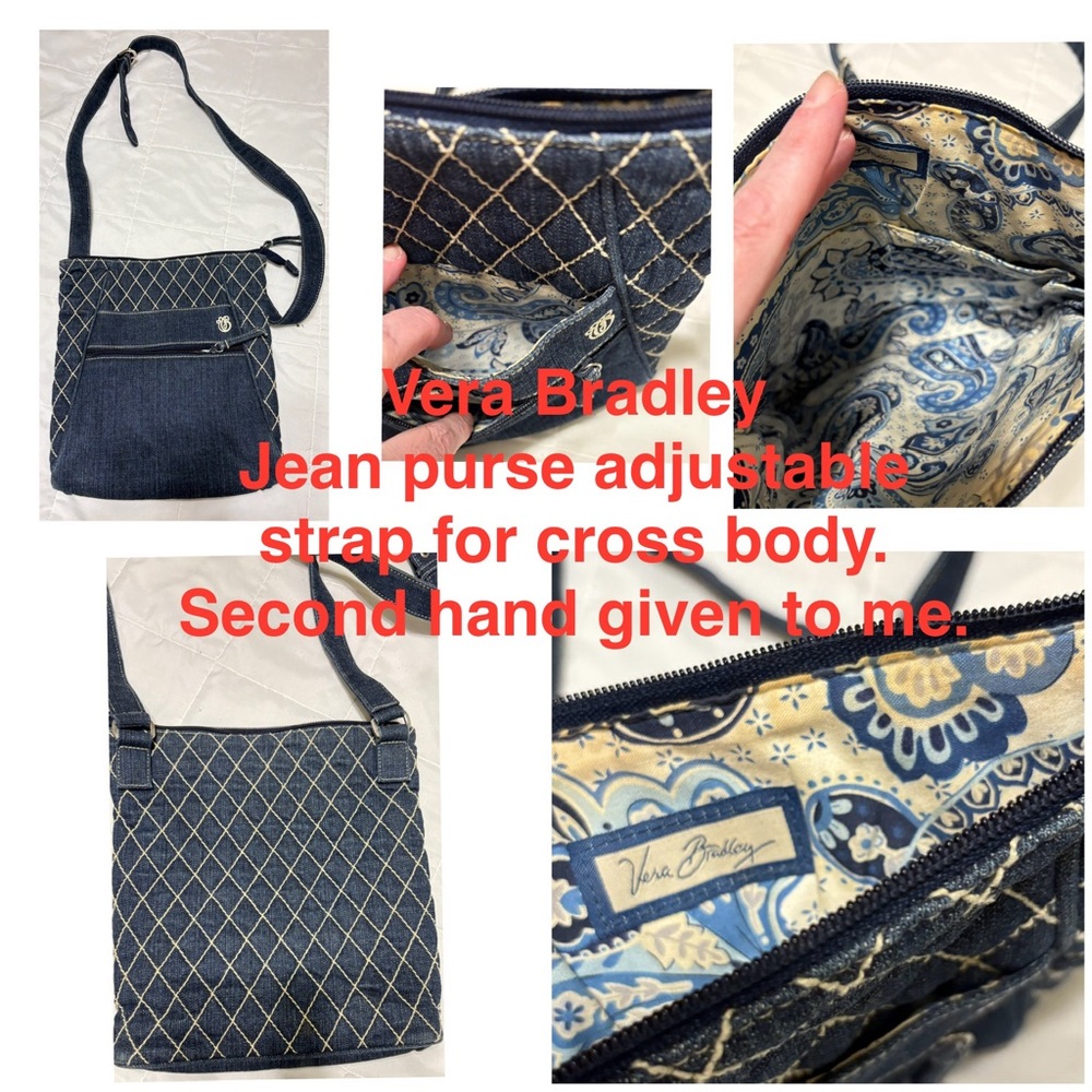 Vera Bradley Navy Quilted Crossbody Bag